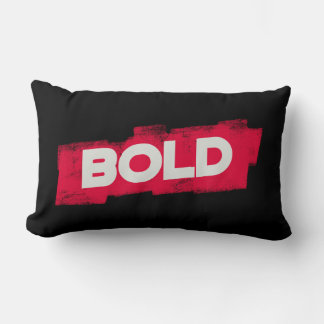Almofada Lombar BOLD Typography Throw Pillow – Red and White