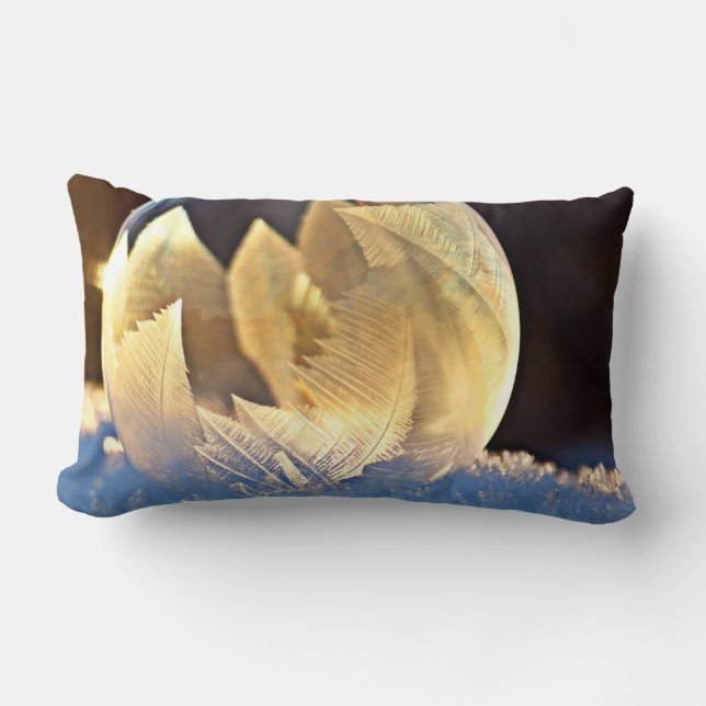 Almofada Lombar Bolha de sabão na neve (Frente)