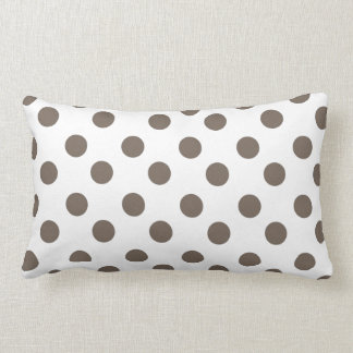 Almofada Lombar Bolinhas do Taupe