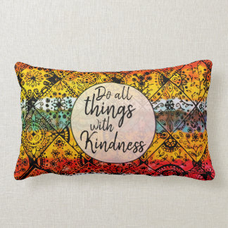 Almofada Lombar Bondade de Aquarela de Boho Cujo Cachorro Inspiraç