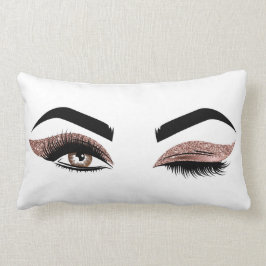 Almofada Lombar Bonita Piscar os olhos, Olhos Longos, Lashes Maqui