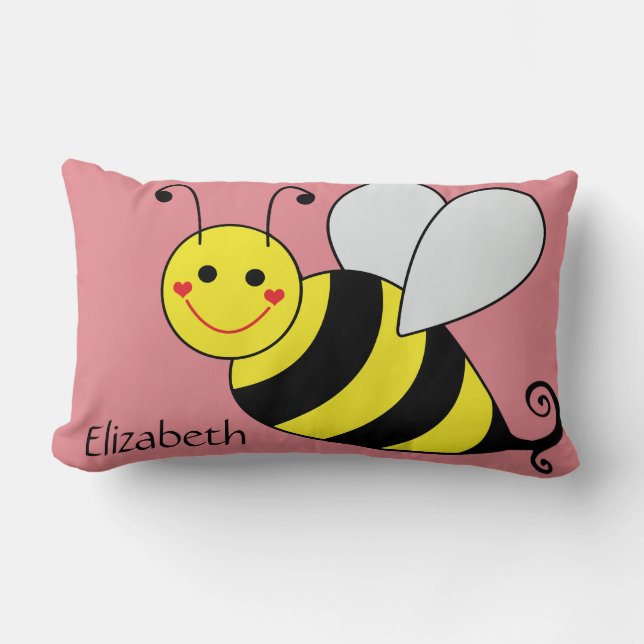 Almofada Lombar Bonito Bumble a abelha personalizada (Frente)