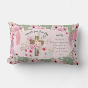 Almofada Lombar Bonito, cor-de-rosa, poema de GODMOTHER personaliz