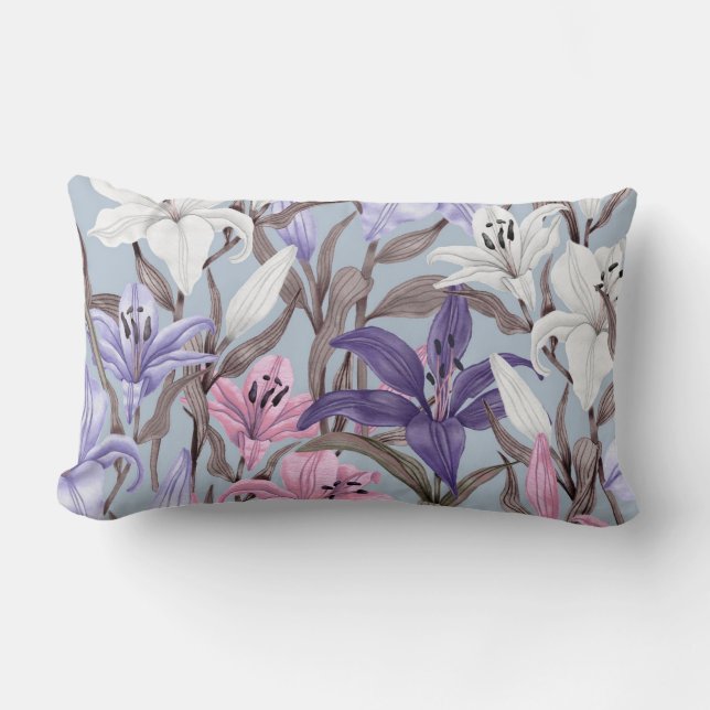 Almofada Lombar Bonito floral decorativo atraente  (Frente)
