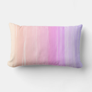 Almofada Lombar bonito listras pintadas, cor-de-rosa e roxo, minim