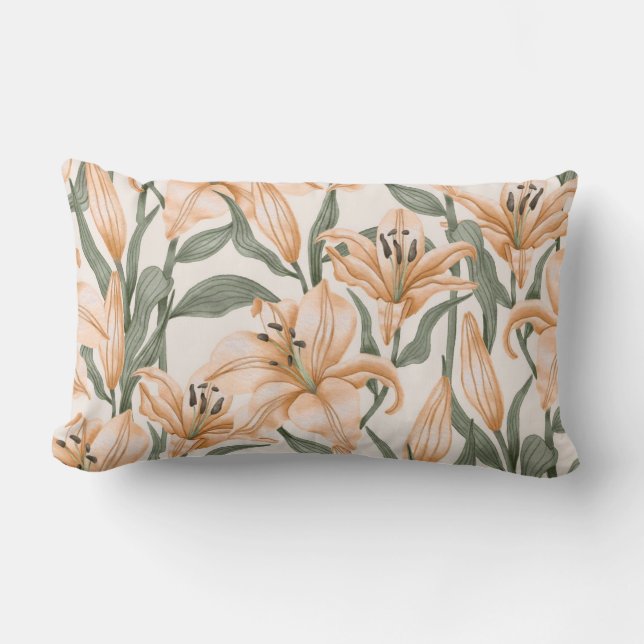 Almofada Lombar Bonito prática decorativa ocular floral (Frente)