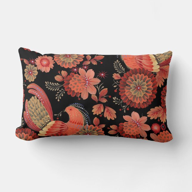 Almofada Lombar Bonito prática decorativa ocular floral (Frente)