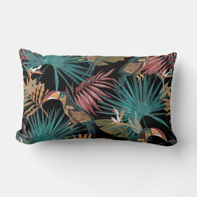 Almofada Lombar Bonito prática decorativa ocular floral (Frente)