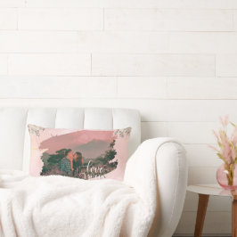 Almofada Lombar Bonito Te Amo Foto Personalizada Para Floral Rosa-
