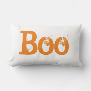 Almofada Lombar Boo da tipografia do Halloween