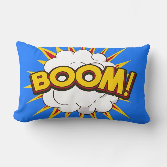 Almofada Lombar Boom! Explosão de Cartoon (Frente)