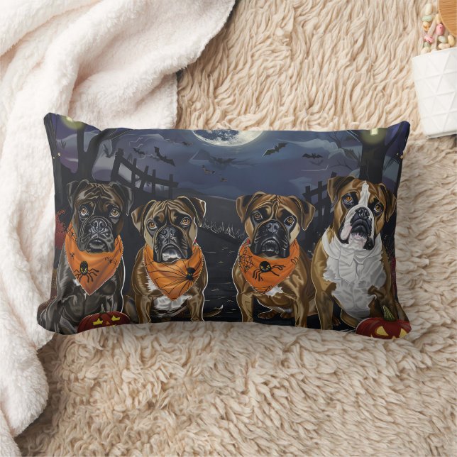 Almofada Lombar Boxer Halloween Assustador (Cobertor)