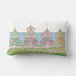 Almofada Lombar Bright Beach Cottages Lumbar Travesseiro