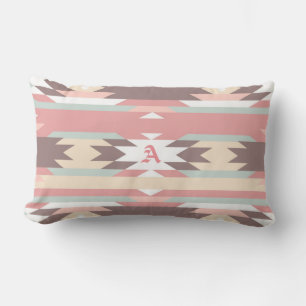 Almofada Lombar Brown, Mauve & Green Aztec, Travesseiro sudoeste