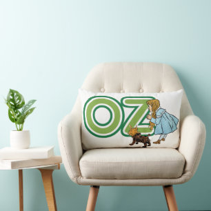 Almofada Lombar Bruxo Vintage Dorothy Toto de Oz com letras GRANDE