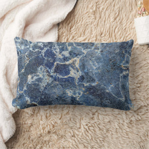 Almofada Lombar Bue Cinza Black Marble & Beige Veins