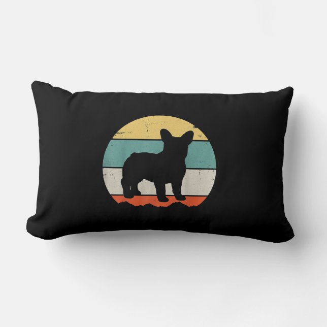 Almofada Lombar buldogue francês | presentes raparigas-presentes,  (Frente)