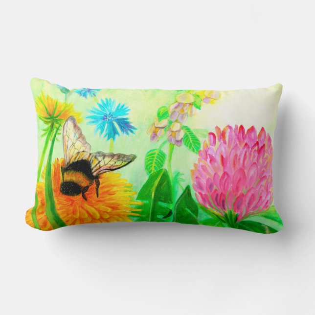 Almofada Lombar Bumblebee em dandelion (Frente)