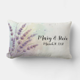 Almofada Lombar Buquê de Flores de Lavanda Aniversário