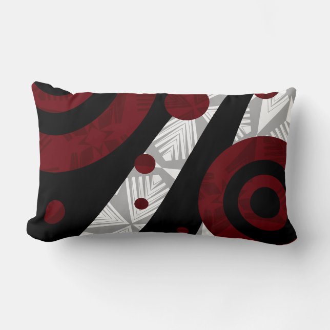 Almofada Lombar Burburinho do vermelho rico (Frente)