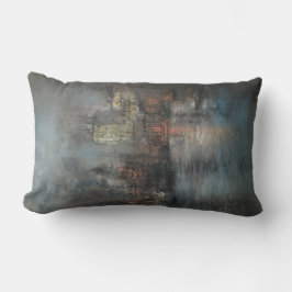 Almofada Lombar Busy Harbour (por Glenn Cooper Henshaw)