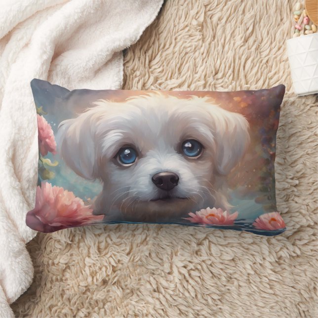 Almofada Lombar Cachorrinho Fofo 3D - (Cobertor)