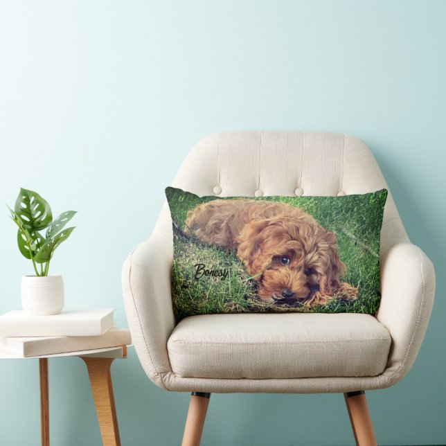 Almofada Lombar Cachorro Dourado Fofo (Cadeira)