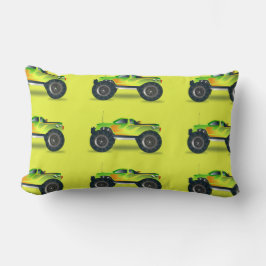 Almofada Lombar Caminhão monstro no verde limão