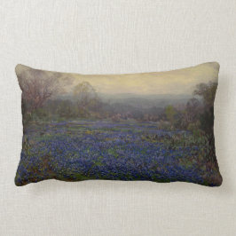 Almofada Lombar Campo de flores de Bluebonnet (paisagem rural)