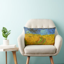 Almofada Lombar Campo de Trigo com Corvos de Vincent van Gogh