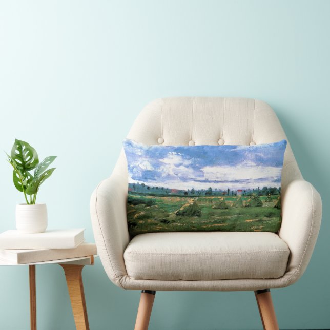 Almofada Lombar Campos de Trigo com Medas de Vincent van Gogh (Cadeira)