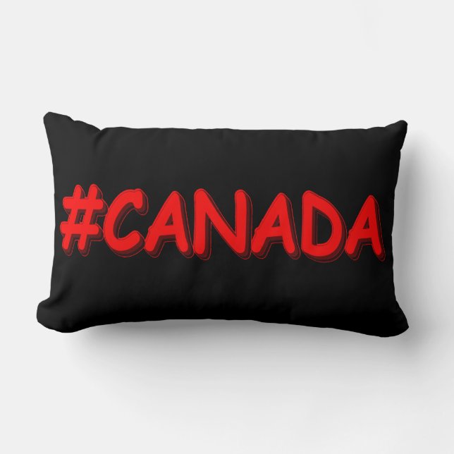 Almofada Lombar "#CANADÁ" Design de Expressão de Cuta. Comprar Ago (Frente)