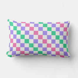 Almofada Lombar Candy shop diagonal checkerboard pattern
