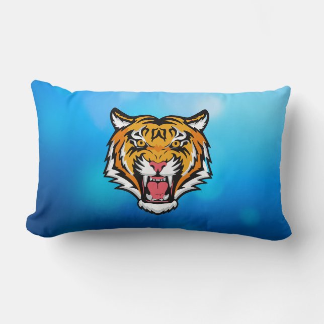 Almofada Lombar Caneca de viagem de Tigre em Raiva-25818 (Frente)