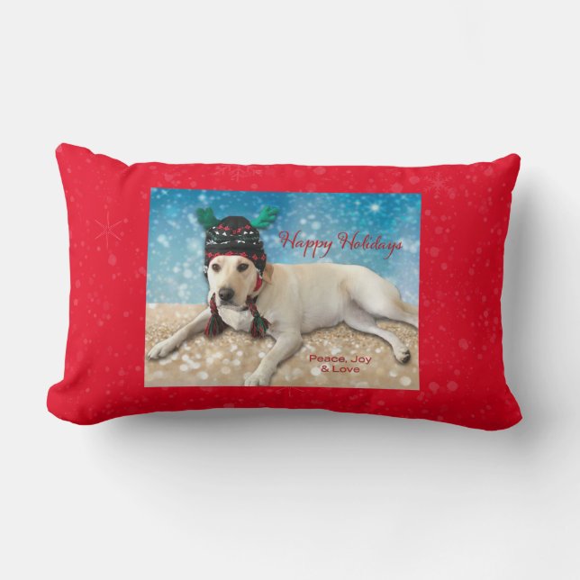 Almofada Lombar Cão Cachorro Travesseiro decorativo Festivo Cachor (Frente)