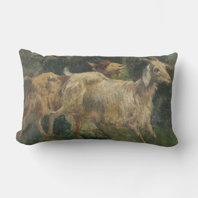 Almofada Lombar Caprinos (por Vincenzo Caprile) (Frente)