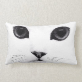 Almofada Lombar Características brancas pretas de KittyFace