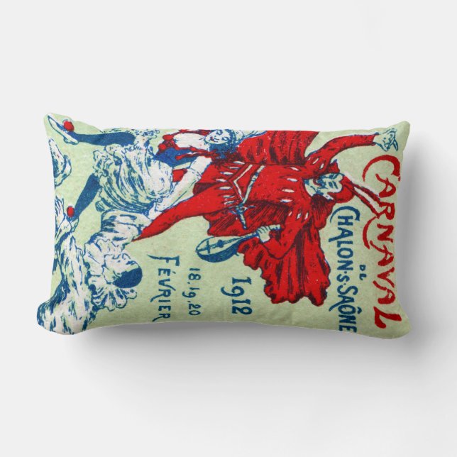 Almofada Lombar Carnaval Francês 1912 (Frente)