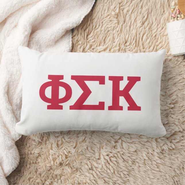 Almofada Lombar Cartas Phi Sigma Kappa (Cobertor)