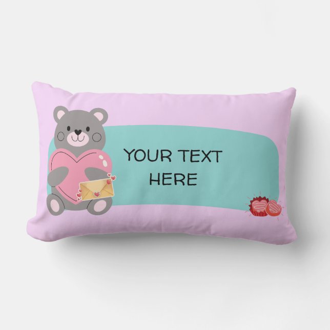 ALMOFADA LOMBAR CARTAZEM PERSONALIZÁVEL (Frente)