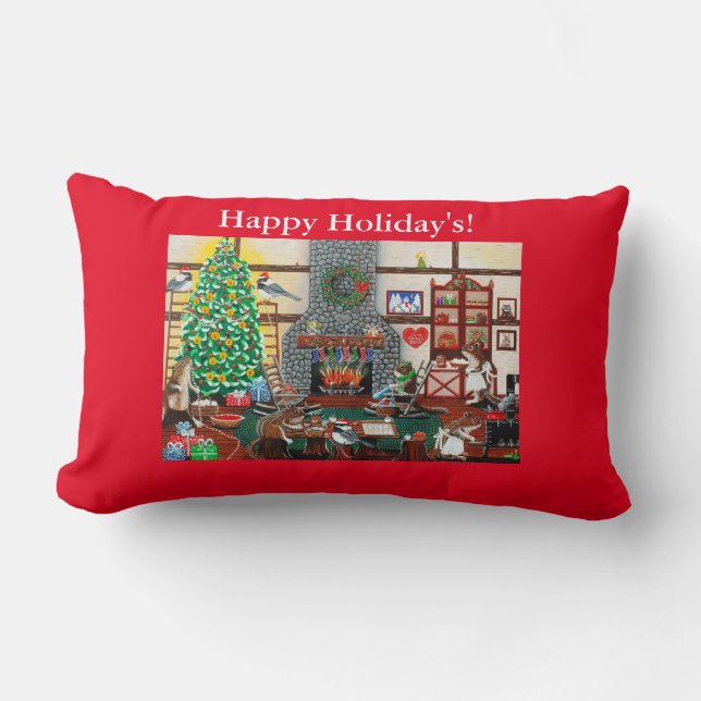 Almofada Lombar "Casa de Férias da Srta. Elizabeth" (Frente)