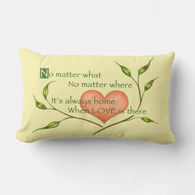 Almofada Lombar Casa Onde O Amor É (Frente)