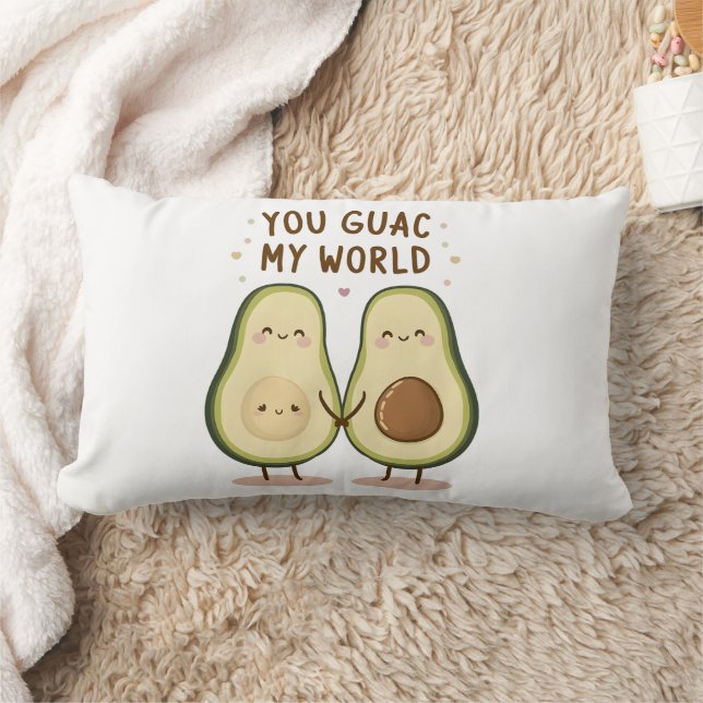Almofada Lombar Casal Cute Avocado (Cobertor)