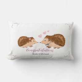Almofada Lombar Casamento romântico ou noivado de Hedgehog