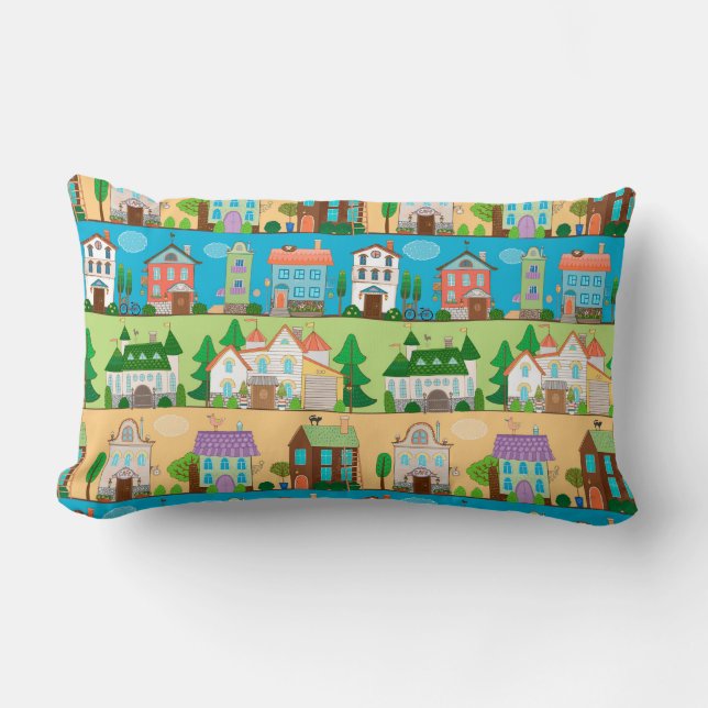Almofada Lombar Casas Fofas (Frente)