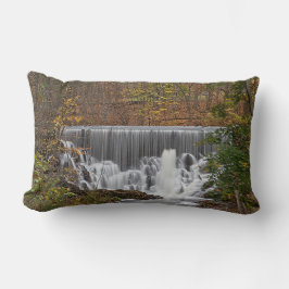 Almofada Lombar Cascata de madeira em cascata e folhagem de queda