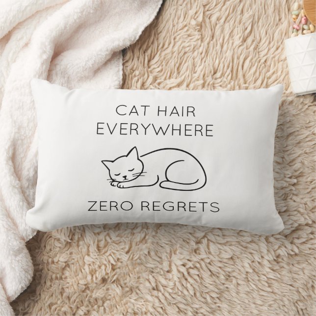 Almofada Lombar Cat hair everywhere zero regrets (Cobertor)