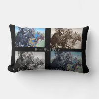 cavaleiros medievais joujando em cavalos arte hist