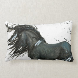 Almofada Lombar Cavalo preto pelo travesseiro de Bihrle