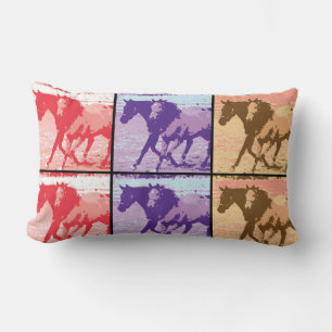 Almofada Lombar Cavalos de pop Art